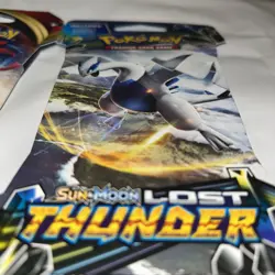 Pokemon: Sun & Moon: Lost Thunder Sleeved Booster Pack - Lugia Artwork - SEALED - Image 4