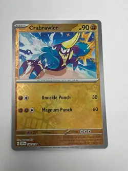 Crabrawler 114/197 Reverse Holo Common - Obsidian Flames Pokemon - Image 1