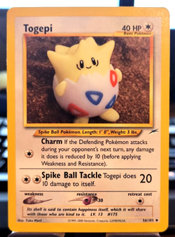 Pokemon Neo Destiny Togepi Uncommon 56/105 NM Condition - Image 1