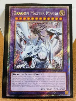 Yugioh Dragon Master Magia Platinum Secret Rare RA04-EN055 1st Edition - Image 1