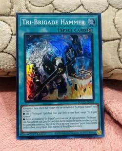 Yugioh! Tri-Brigade Hammer DOOD-EN068 Super Rare 1st Ed NM - Image 1