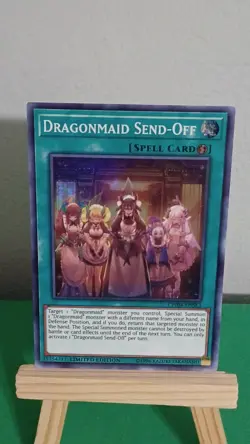 2019 Yugioh Dragonmaid Send-Off Spell Card CHIM-ENSE3 Super Rare Chaos Impact - Image 1
