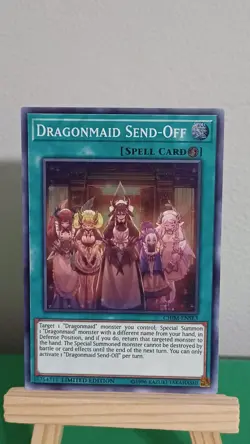 2019 Yugioh Dragonmaid Send-Off Spell Card CHIM-ENSE3 Super Rare Chaos Impact - Image 2