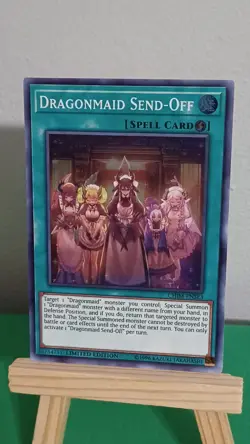 2019 Yugioh Dragonmaid Send-Off Spell Card CHIM-ENSE3 Super Rare Chaos Impact - Image 3