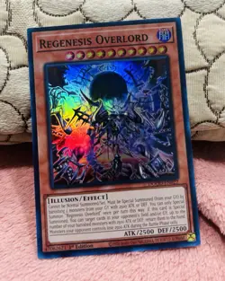 Yugioh Regenesis Overlord DOOD-EN022 1st Edition Super Rare NM In Hand - Image 1