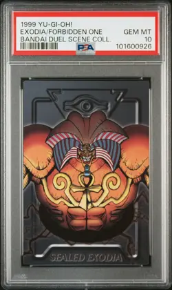 Pop 1 PSA 10 YUGIOH EXODIA THE FORBIDDEN ONE Duel Scene Collection JPN GEM MINT - Image 1