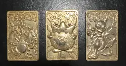 1999 Burger King Pokemon 23K Gold Plated Trading Cards - Image 1