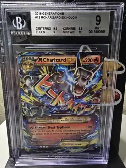 2016 Pokemon Card XY Generations 12/83 M Charizard EX UR BGS 9 Mint #12 GRADED - Image 1