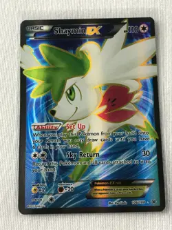 Shaymin EX FULL ART ULTRA RARE 106/108 XY Roaring Skies Pokemon Holo NM OP Card - Image 1
