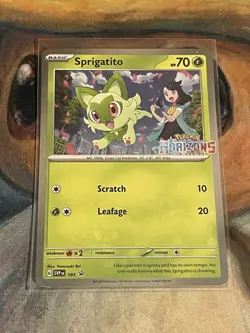 Sprigatito 191 Sv: Scarlet & Violet Promo Cards Holo - Image 1