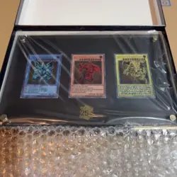 Yu Gi Oh TCG 25th Anniversary Stainless Steel Egyptian God Cards Commemorative - Image 1