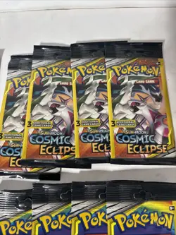 Pokemon Sun and Moon - Cosmic Eclipse 3 Card Mini Booster Packs x14, Tag Team - Image 3