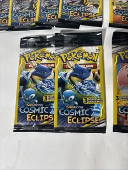 Pokemon Sun and Moon - Cosmic Eclipse 3 Card Mini Booster Packs x14, Tag Team - Image 4