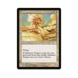Alabaster Dragon MTG Weatherlight Rare LP Lightly Played Single Card - Image 1