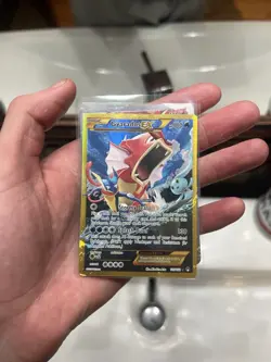 Pokemon Gyarados-EX TCG Breakpoint Holo Card 123/122 Secret Rare - Image 1