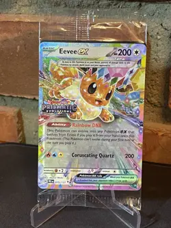 Eevee ex 075/131 Sealed Stamped Promo Card Prismatic Evolutions Pokemon TCG - Image 3