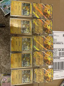 Zapdos ex Black Star Promo & Electabuzz 125/165 Promo Card Pokemon 151 Lot Of 10 - Image 1