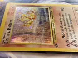 Holo Foil Blaine's Moltres # 1/132 1st Edition Gym Heroes Set Pokemon Cards LP - Image 4