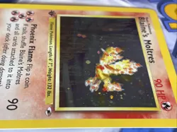 Holo Foil Blaine's Moltres # 1/132 1st Edition Gym Heroes Set Pokemon Cards LP - Image 5