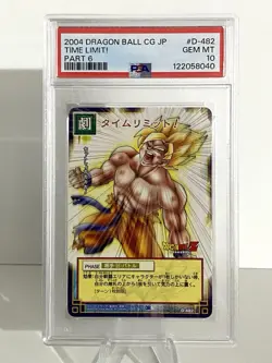 2004 VINTAGE Dragon Ball Card Game “Time Limit” Son Goku PSA 10 - Image 1