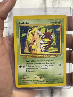 Pokemon Ledyba 71/105 Pokemon Neo Destiny Common Non Holo LP/NM Vintage Card TCG - Image 1