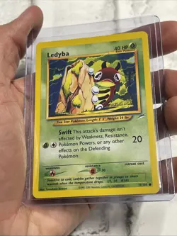 Pokemon Ledyba 71/105 Pokemon Neo Destiny Common Non Holo LP/NM Vintage Card TCG - Image 2