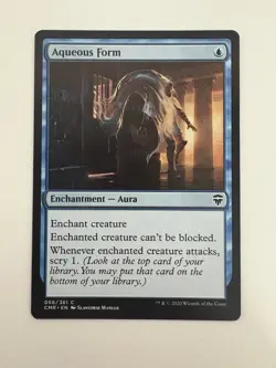 Aqueous Form MTG Magic the Gathering Card NM Near Mint CMR - Image 1