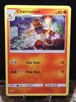 Charmander 18/147 & Charmeleon 19/147 Burning Shadows Pokemon Cards - Image 5