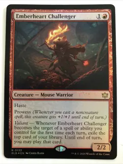 MTG Bloomburrow Emberheart Challenger Foil 0133 NM Rare - Image 1