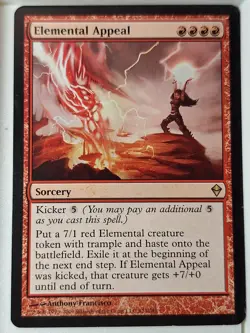 Elemental Appeal - Zendikar - Magic the Gathering MTG Nice! - Image 1