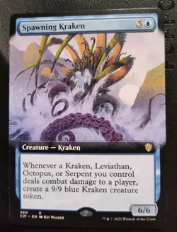 Spawning Kraken (Extended Art) Commander 2021 Magic The Gathering - Image 1