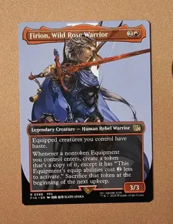 MTG Firion, Wild Rose Warrior (Borderless) x1 NM from Final Fantasy - Image 1