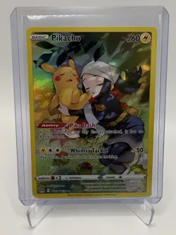 2022 Pokemon TCG - Pikachu #TG05/TG30 Lost Origin Trainer Gallery Holo - Image 4