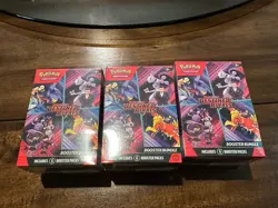Lot Of 3 Pokemon Scarlet & Violet Destined Rivals Booster Bundle Boxes Sealed - Image 1