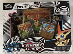 Pokemon TCG Victini Illustration Collection Box Black Bolt & White Flare - Image 1
