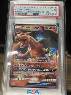 Charizard 2019 GX SM Black Star Promo SM195 Promo PSA Mint 9 Pokemon TCG - Image 1