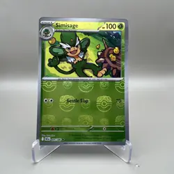Simisage #005/086 Master Ball Holo - 2025 SV: Black Bolt Pokemon TCG - NM - Image 1