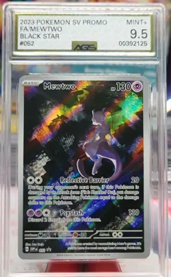 AGS 9.5 Mewtwo Black Star Promo #52 Pokemon 151 ENGLISH 2023 - Image 2