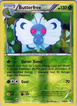 Butterfree 5/83 Rare - Pokemon TCG XY: Generations - Reverse Holo (NM) - Image 1