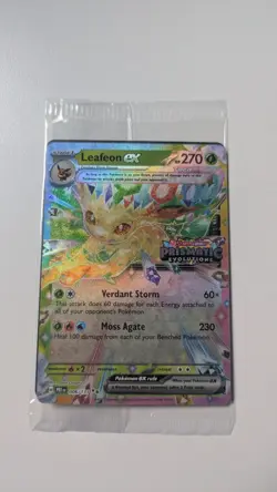 Leafeon ex 006/131 Prismatic Evolutions Stamp Promo Pokemon TCG S&V Sealed - Image 1