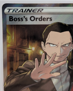 Pokemon TCG Boss's Orders Giovanni Full Art Rebel Clash 189/192 Ultra Rare - Image 2