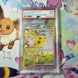 2024 Pokemon Surging Sparks Pikachu EX Special Illustration Rare SIR #238 PSA 9 - Image 1