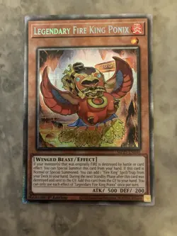 Yugioh! TCG - Legendary Fire King Ponix - Starlight Rare - MP25-EN048 - Image 1
