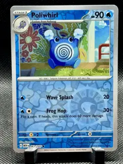 Poliwhirl Reverse Holo NM 061/165 Scarlet & Violet 151 Pokemon Card - Image 1