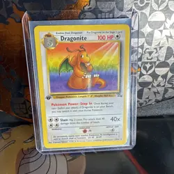 Pokemon TCG Dragonite 1st Edition Fossil Card 19/62 Regular Rare - Image 1