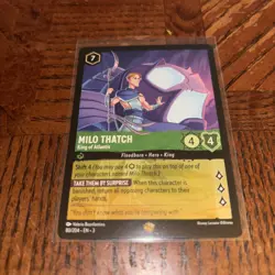 Disney Lorcana TCG Milo Thatch King of Atlantis Non-Holo Card 80/204 EN3 - Image 1