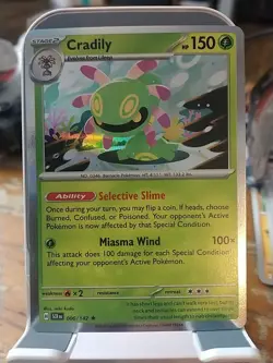 Pokemon TCG Cradily Holo Rare Card 006/142 Stellar Crown - Image 1