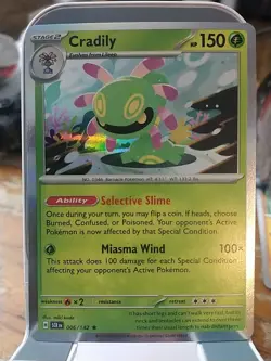 Pokemon TCG Cradily Holo Rare Card 006/142 Stellar Crown - Image 2