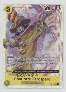 2023 One Piece Card Game: Pillars of Strength OP03 SR Charlotte Perospero - Image 1