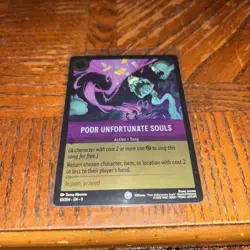 Disney Lorcana TCG Ursula's Return Poor Unfortunate Souls Cold Foil Card 60/204 - Image 1